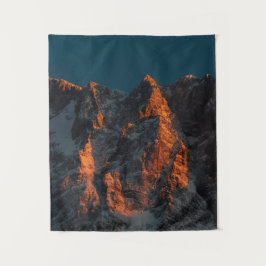 Sonnenuntergang auf den majestätischen Bergen Wandteppich