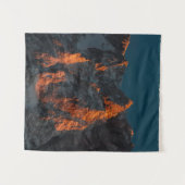 Sonnenuntergang auf den majestätischen Bergen Wandteppich (Vorderseite (Horizontal))