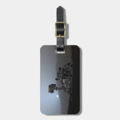 Sonnenuntergang auf den Mars Neugier Rover Gepäckanhänger (Vorderseite vertikal)