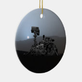 Sonnenuntergang auf den Mars Neugier Rover Keramik Ornament (Rechts)