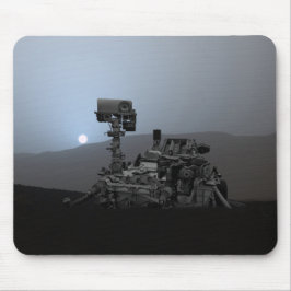 Sonnenuntergang auf den Mars Neugier Rover Mousepad