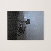 Sonnenuntergang auf den Mars Neugier Rover Puzzle (Horizontal)