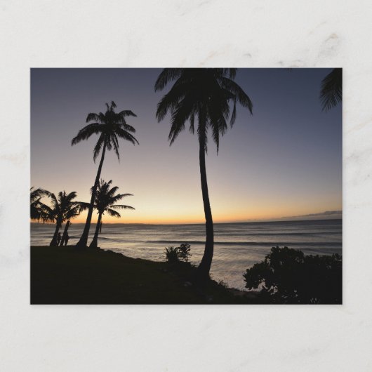 Sonnenuntergang auf den Philippinen Postkarte (Vorderseite)