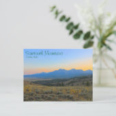 Sonnenuntergang auf den Säulen Postkarte (Stehend Vorderseite)