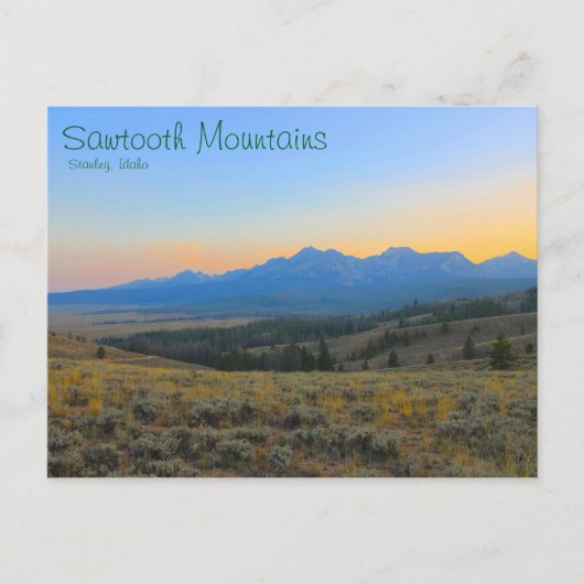 Sonnenuntergang auf den Säulen Postkarte (Vorderseite)