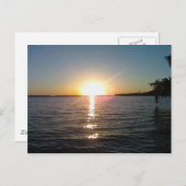 Sonnenuntergang auf der Bayou Postkarte (Vorne/Hinten)