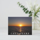 Sonnenuntergang auf der Chesapeake Postkarte (Stehend Vorderseite)