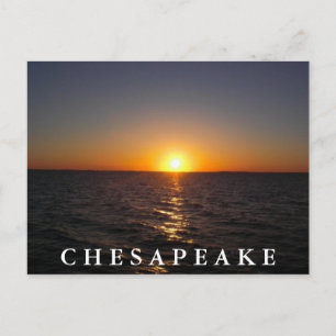 Sonnenuntergang auf der Chesapeake Postkarte