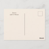 Sonnenuntergang auf der Golfpostkarte Postkarte (Rückseite)