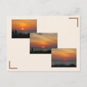 Sonnenuntergang auf der Golfpostkarte Postkarte (Vorderseite)