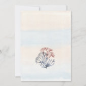 Sonnenuntergang auf der Hochzeit in Urlaubsort Kor Einladung (Rückseite)