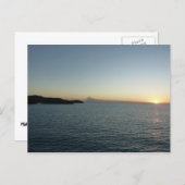 Sonnenuntergang auf der Insel Antigua II Seascape Postkarte (Vorne/Hinten)