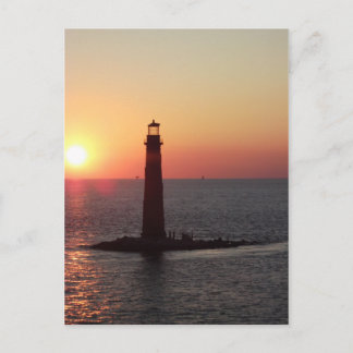 Sonnenuntergang auf der Insel Daughin Postkarte