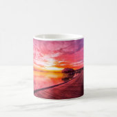 Sonnenuntergang auf der Insel Malediven | Water Vi Kaffeetasse (Mittel)
