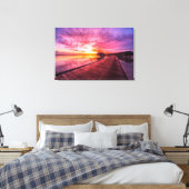 Sonnenuntergang auf der Insel Malediven | Water Vi Leinwanddruck (Insitu (Schlafzimmer))