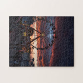 Sonnenuntergang auf der Iowa Staat Messe in Des Mo Puzzle (Horizontal)