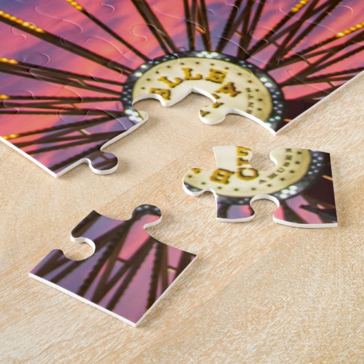 Sonnenuntergang auf der Iowa Staat Messe in Des Mo Puzzle (Seite)