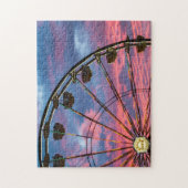 Sonnenuntergang auf der Iowa Staat Messe in Des Mo Puzzle (Vertikal)