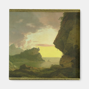 Sonnenuntergang auf der Küste nahe Neapel, Magnet