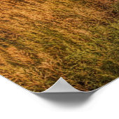 Sonnenuntergang auf der Landstraße Poster (Ecke)