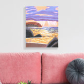 Sonnenuntergang auf der Leinwand (Insitu (Wohnzimmer))