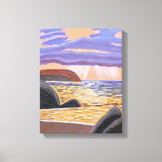 Sonnenuntergang auf der Leinwand (Vorderseite)