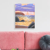 Sonnenuntergang auf der Leinwand (Insitu (Wohnzimmer))