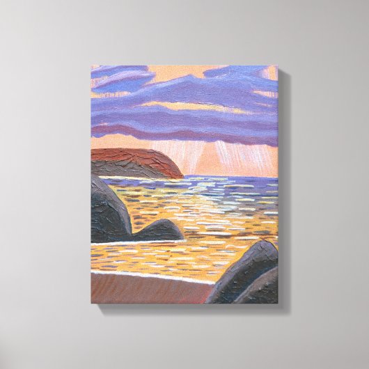 Sonnenuntergang auf der Leinwand (Vorderseite)