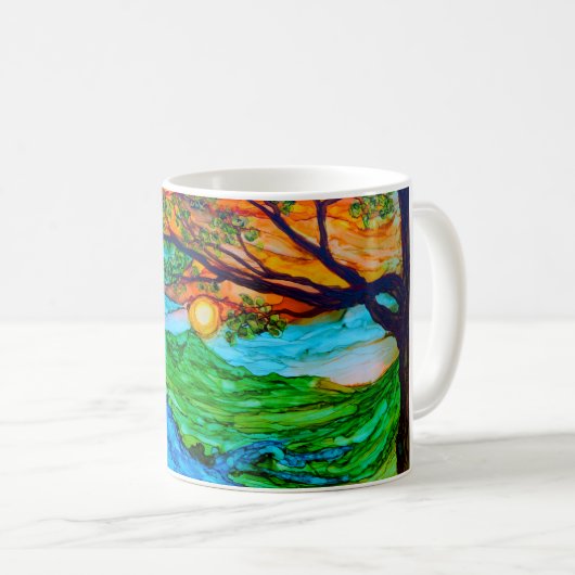 Sonnenuntergang auf der Pedernales Kaffee-Tasse Kaffeetasse (VorderseiteRechts)