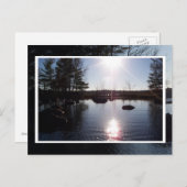 Sonnenuntergang auf der Postkarte (Vorne/Hinten)