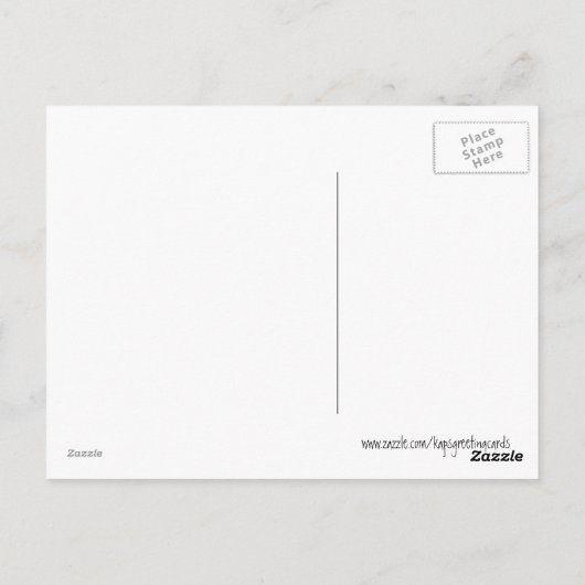 Sonnenuntergang auf der Postkarte (Rückseite)