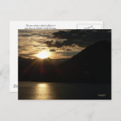 Sonnenuntergang auf der Postkarte Innere Passage (Vorne/Hinten)