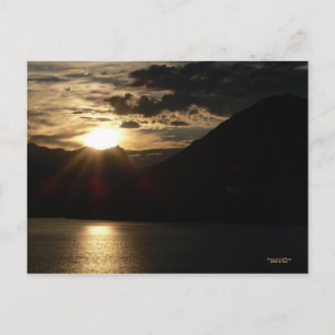 Sonnenuntergang auf der Postkarte Innere Passage