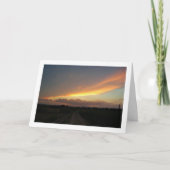 Sonnenuntergang auf der spanischen Straße Karte (Vorderseite)