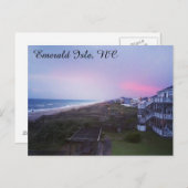 Sonnenuntergang auf der Strandpostkarte Postkarte (Vorne/Hinten)