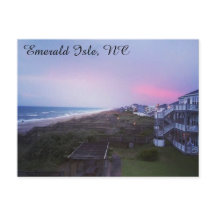 Sonnenuntergang auf der Strandpostkarte