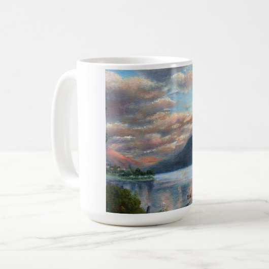 Sonnenuntergang auf der Tasse Locarno (Vorderseite Links)