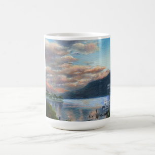 Sonnenuntergang auf der Tasse Locarno