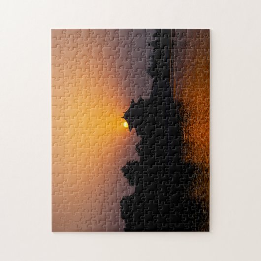Sonnenuntergang auf der verbotenen Stadt - Peking, Puzzle (Vertikal)
