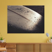 Sonnenuntergang auf einem Surfbrett, gesteppte Lei Leinwanddruck (Insitu (Wohnzimmer))