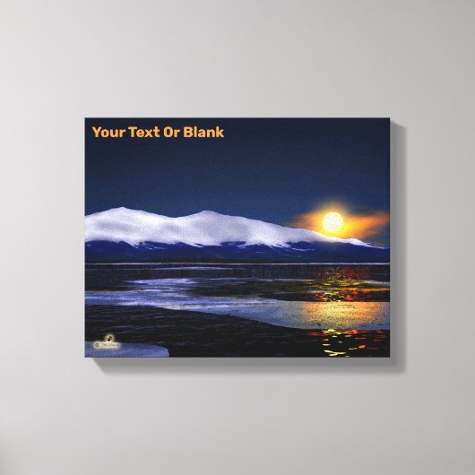 Sonnenuntergang auf Eis Leinwanddruck (Vorderseite)