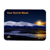 Sonnenuntergang auf Eis Magnet (Horizontal)