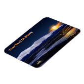 Sonnenuntergang auf Eis Magnet (Linke Seite)