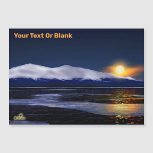 Sonnenuntergang auf Eis Magnetkarte