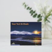 Sonnenuntergang auf Eis Postkarte (Stehend Vorderseite)