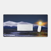 Sonnenuntergang auf Eis Schreibtischunterlage (Tastatur & Maus)