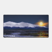 Sonnenuntergang auf Eis Schreibtischunterlage (Vorderseite)