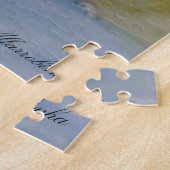 Sonnenuntergang auf Fluss und Landschaft Puzzle (Seite)