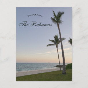 Sonnenuntergang auf Grand Bahama Bahamas Postkarte