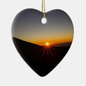Sonnenuntergang auf Haleakala Vulkan Keramikornament (Rechts)